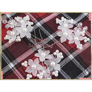Trâm hoa hạt trai cài tóc cô dâu - Trâm cài tócTH