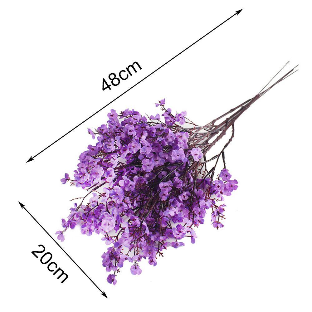 PINEVN Bộ 8 Bông Hoa Lụa Nhân Tạo Trang Trí Tiệc Cưới