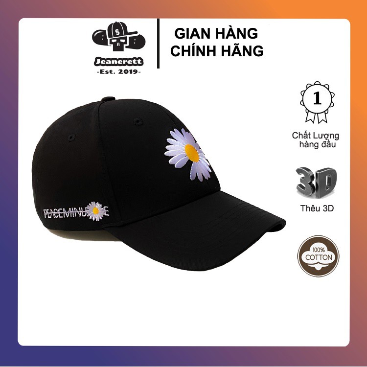 Nón kết hoa cúc đen full hộp mua 2 giảm giá.