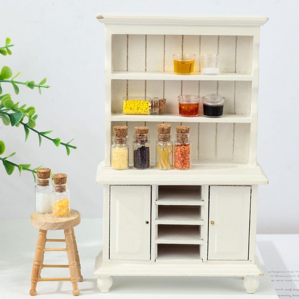 Bộ 4 Hũ Đựng Gia Vị Mini Tỉ Lệ 1: 12 Trang Trí Nhà Búp Bê