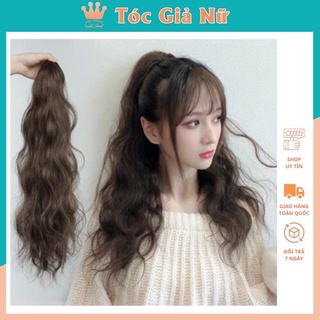 Tóc giả ngoặm xù dài 60cm, giúp tóc dài và dày, hàng loại 1, n42