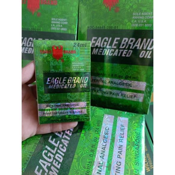 Dầu gió Eagle Brand, Dầu gió con ó 24ml Singapore date 2025