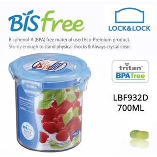 Hộp bảo quản thực phẩm 700ml Lock&Lock Bisfree hình tròn cao - LBF932D