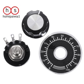 Chiết áp rv24yn 20s b502 5k ohm kèm núm vặn
