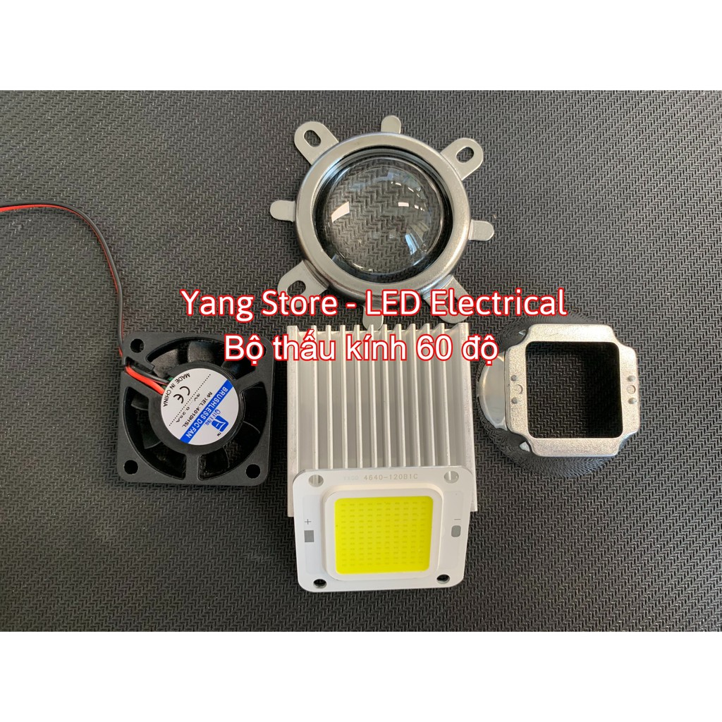 Combo linh kiện chế đèn pin công suất 50W nguồn 3.5 - 4.2V