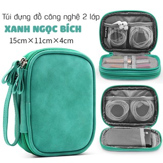 Túi đựng đồ công nghệ 2 lớp (ổ cứng rời - sạc dự phòng)