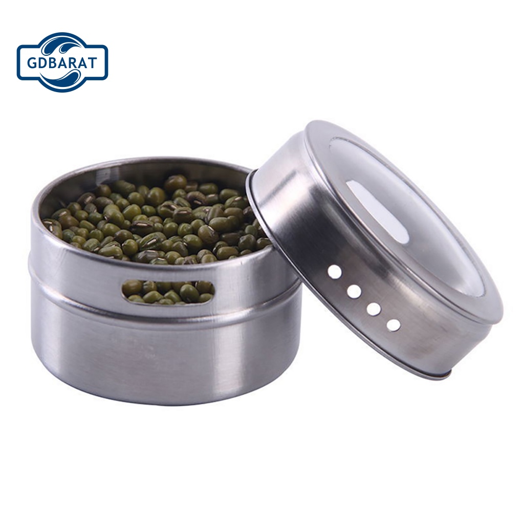 Hũ Đựng Gia Vị Trong Suốt Có Nắp Đậy Tiện Dụng