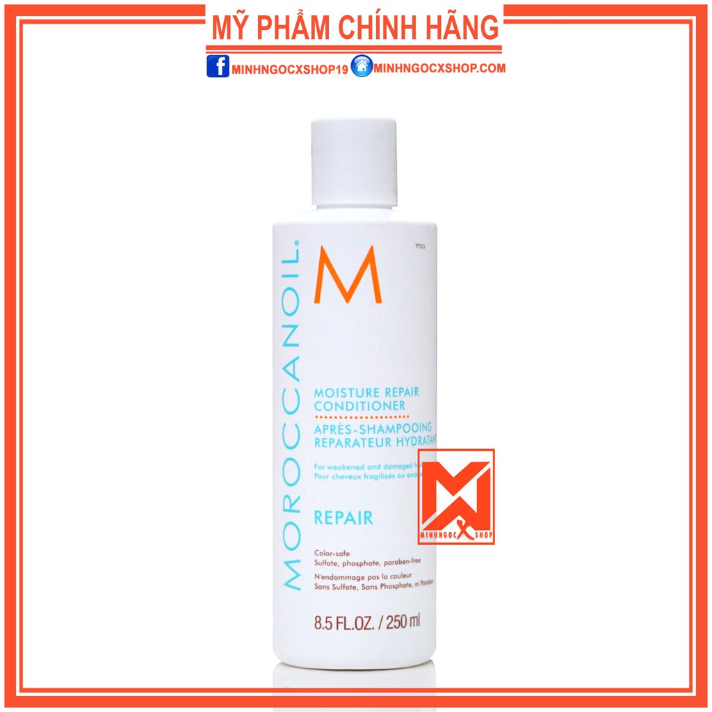 MOROCCANOIL DẦU XẢ PHỤC HỒI ĐỘ ẨM MOROCCANOIL REPAIR 250ML CHÍNH HÃNG