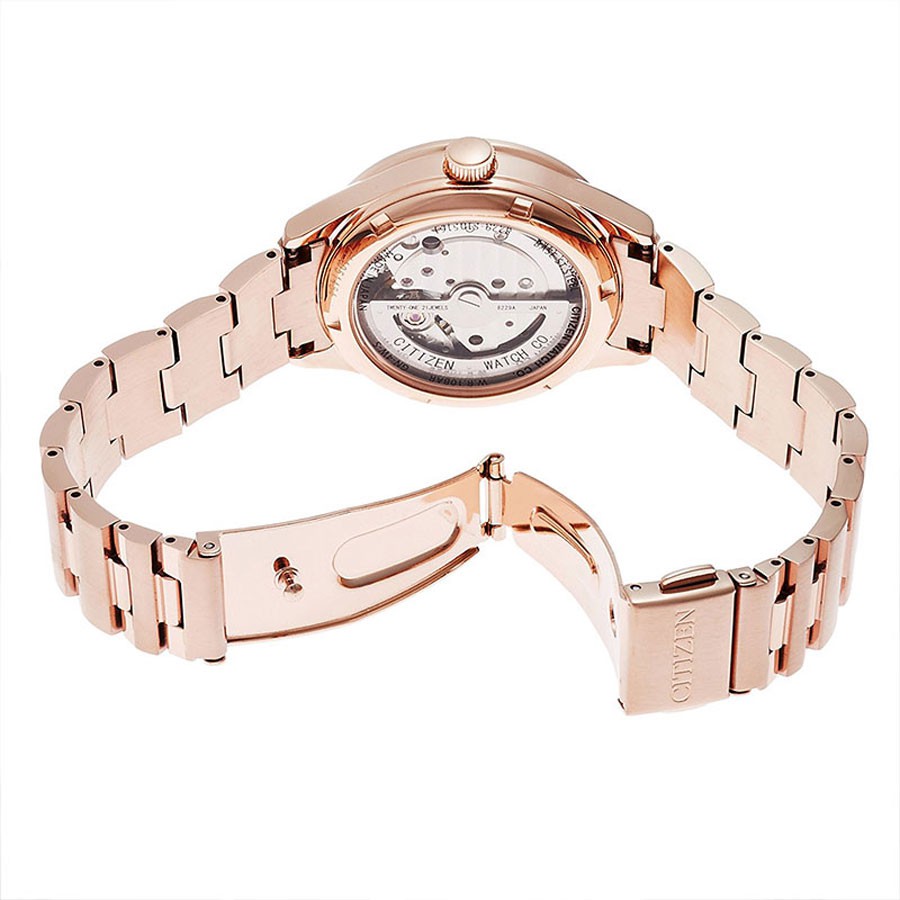 Đồng Hồ Nữ Citizen Đính Đá Swarovski Dây Thép Không Gỉ PC1003-58X - Mặt Vàng Hồng (Sapphire)