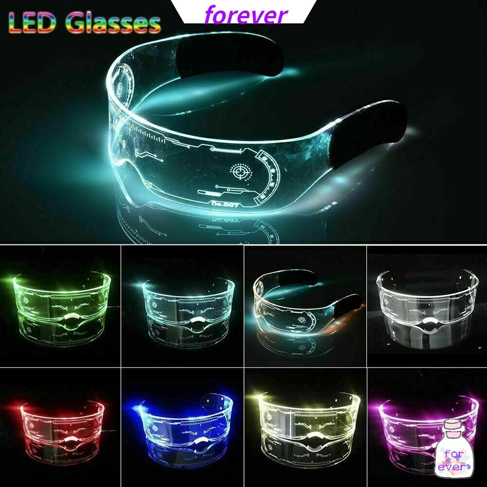 Mắt kính đèn LED màu dạ quang trang trí bữa tiệc | BigBuy360 - bigbuy360.vn