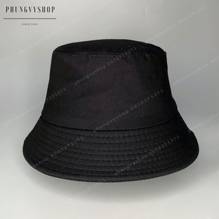 Mũ Bucket ĐEN TRƠN- Nón tai bèo