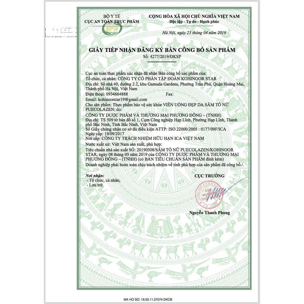 Viên Uống Đẹp Da Sâm Tố Nữ Puecolazen Kohinoor(mẫu mới có mã) | BigBuy360 - bigbuy360.vn