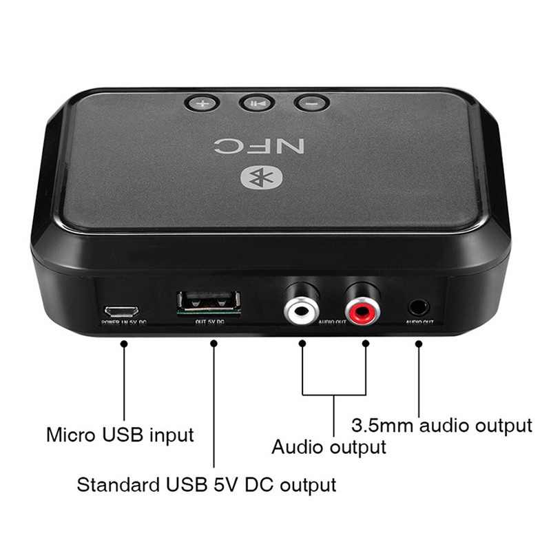 Thiết Bị Nhận Tín Hiệu Bluetooth 4.1 Nfc 5.0 Aptx Ll Rca 3.5mm