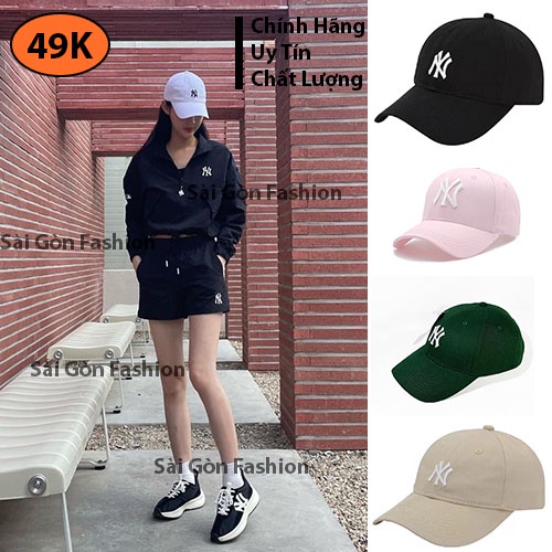 Mũ lưỡi trai thêu chữ NY cho nam và nữ | chất liệu nón kaki cao cấp N200