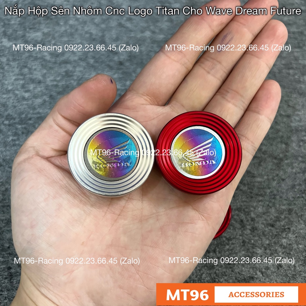 Nắp Hộp Sên Nhôm Cnc Kèm Logo Titan Cho Wave Dream Future Các Đời