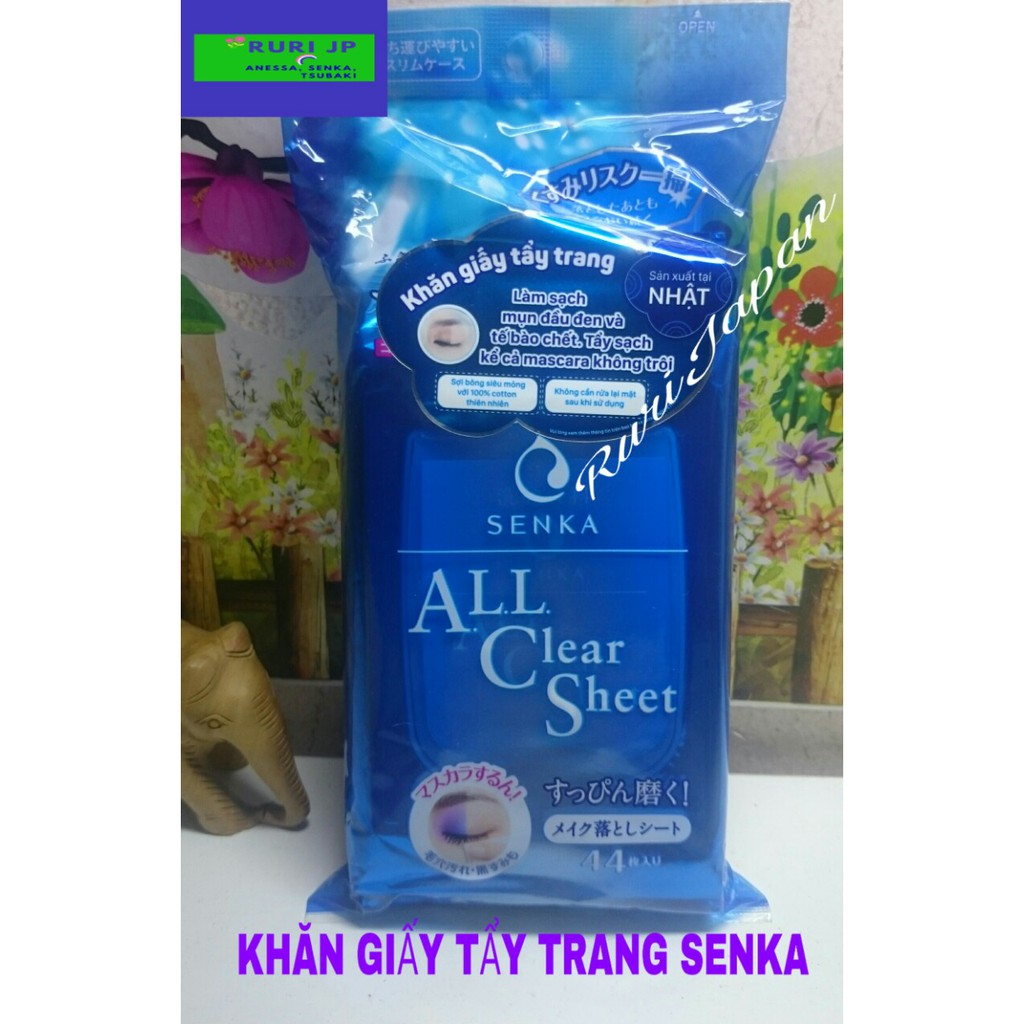 Khăn giấy tẩy trang Senka Cleansing Sheet