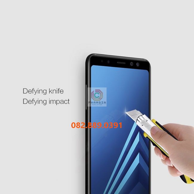 Kính cường lực Samsung A8 2018 full màn, full keo, không li ti