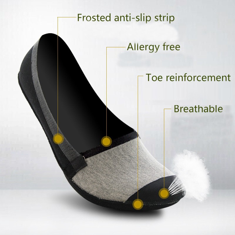 Vớ cotton vô hình chống trượt cho nam