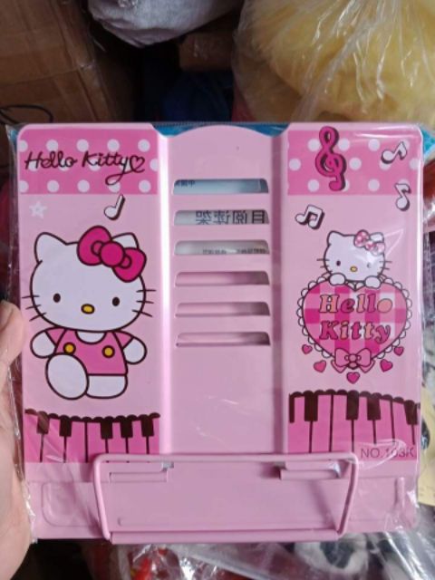 Giá kẹp sách chống cận thị hình hello kitty, doremon cho bé