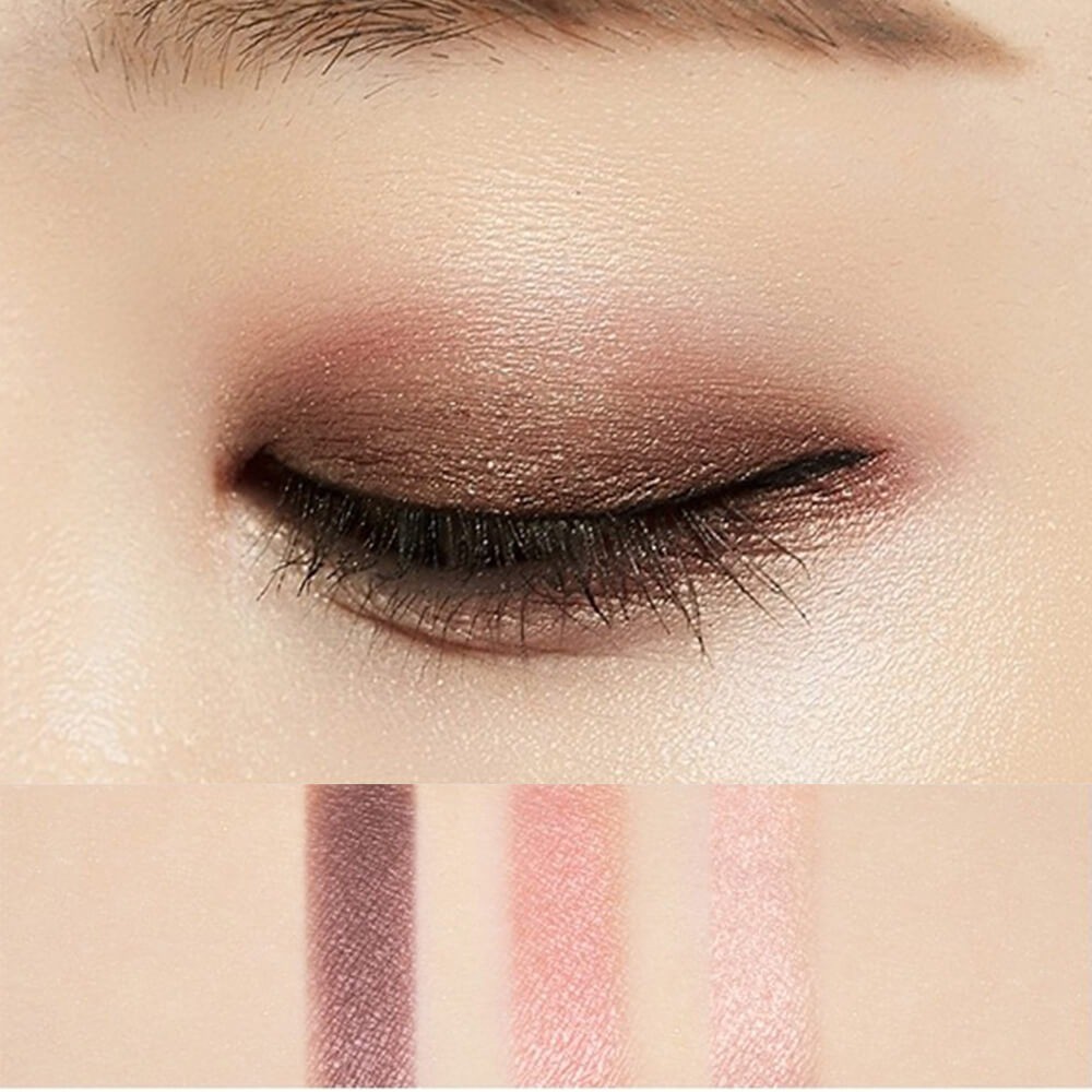 Phấn Mắt 3 màu Missha Triple Shadow No.1 Brownie Pink 1.5g