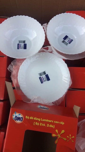 Sét 2 bát và 2 đĩa sứ