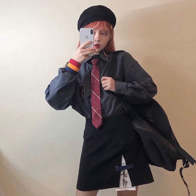 Sơ Mi Ulzzang + Cà Vạt ✨