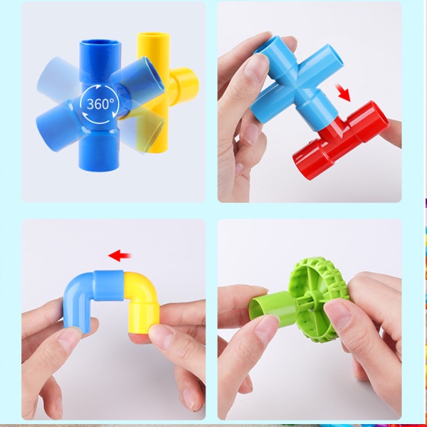 Bộ Lego ghép hình ống nước độc đáo 78 chi tiết cho bé trai, bé gái