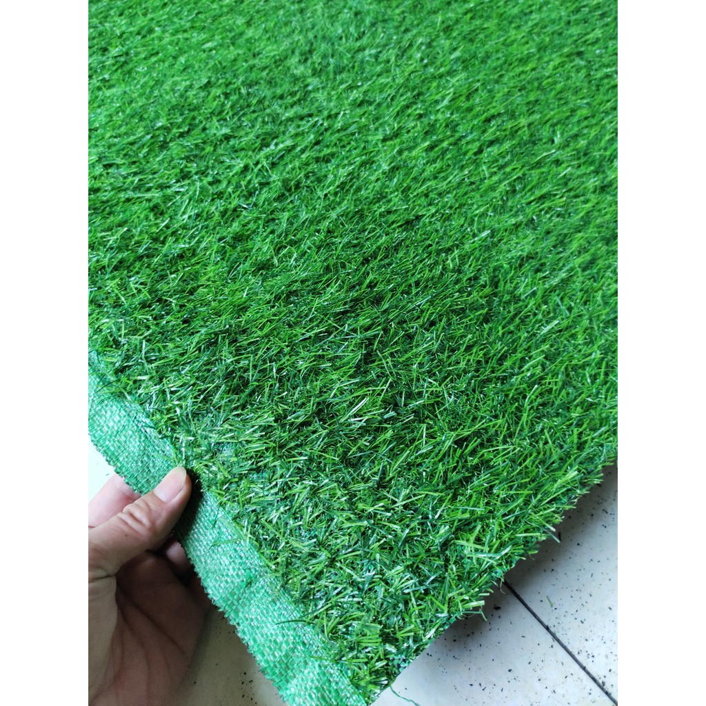 [Bán Lẻ Giá Sỉ] Thảm cỏ nhân tạo loại sợi nhựa 2cm - Đơn giá theo mét vuông