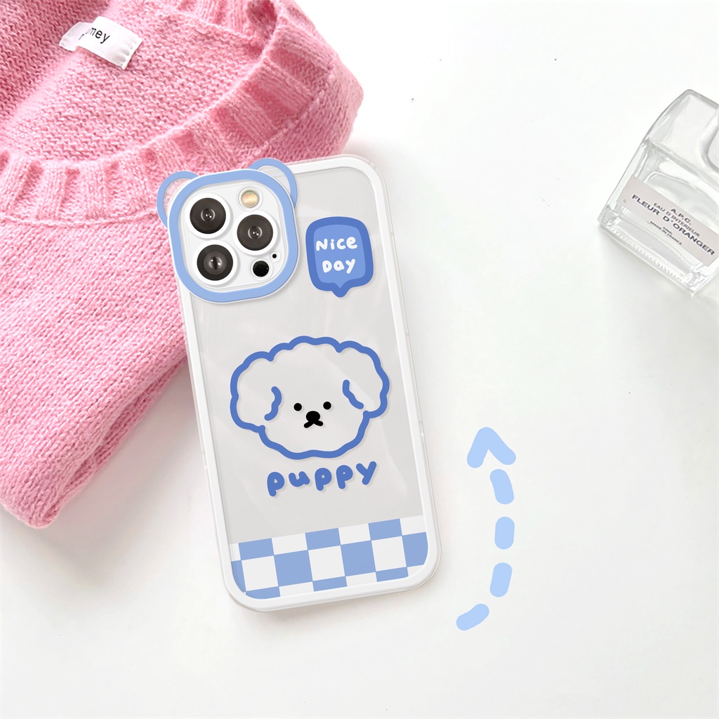 Ốp lưng iphone camera gấu blue puppy 6/6plus/6s/6splus/7/7plus/8/8plus/x/xs/11/12/13/14/pro/max/promax/plus/shin/case