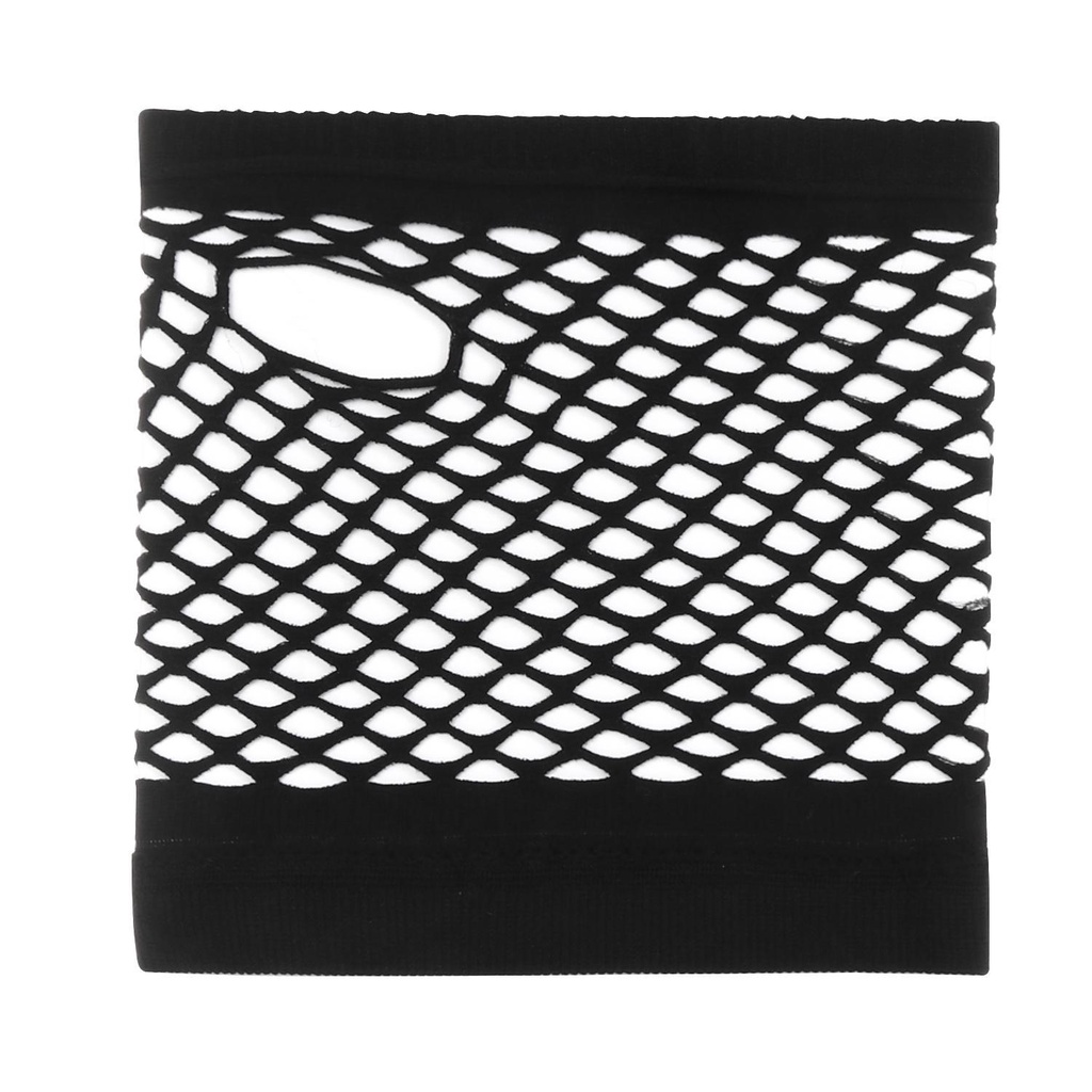 Găng Tay Lưới Hở Ngón Bằng Nylon Màu Sắc Xanh Dương Dùng Khi Nhảy Múa