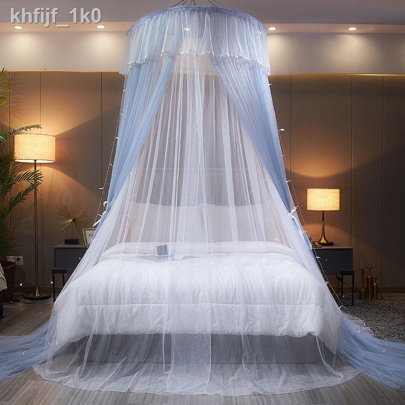 Chăn✐❖Mái vòm lưới chống muỗi trần mới đôi phong cách công chúa giường đơn ở nhà lắp đặt miễn phí mã hóa màn d