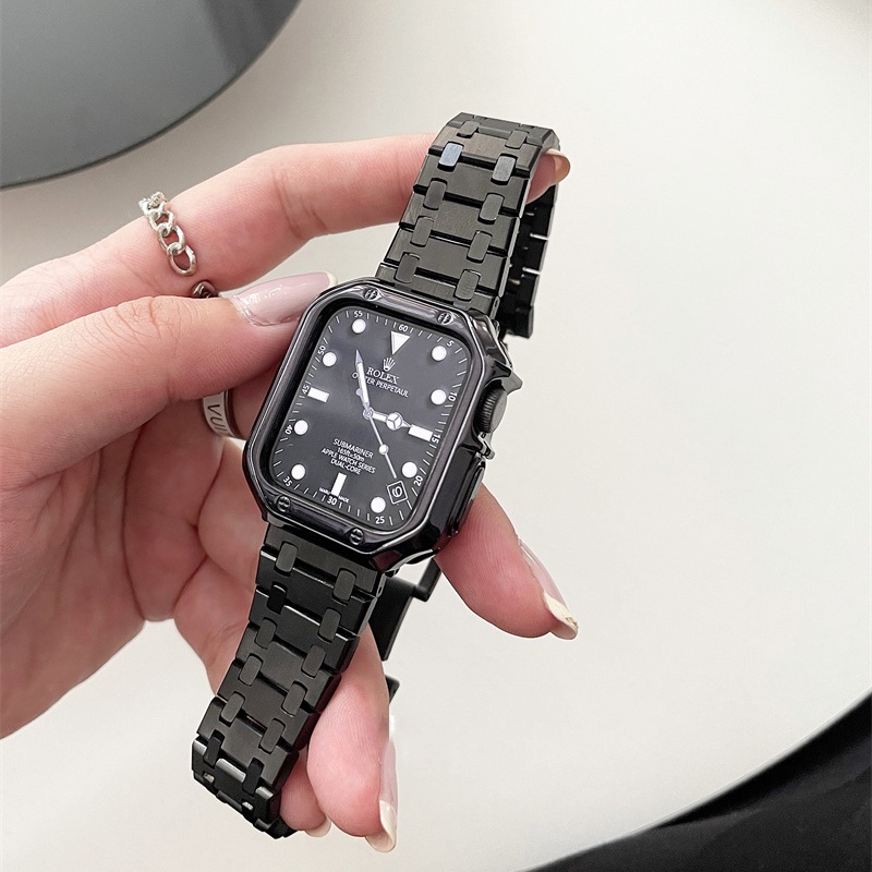 Dây Đeo Inox Vỏ Bảo Vệ Cho Đồng Hồ Apple Watch 7 45mm 41mm 40mm 44mm 42mm 38mm smart watch