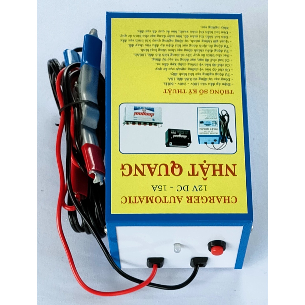 MÁY SẠC BÌNH ẮC QUY 12V 15A TỰ ĐỘNG