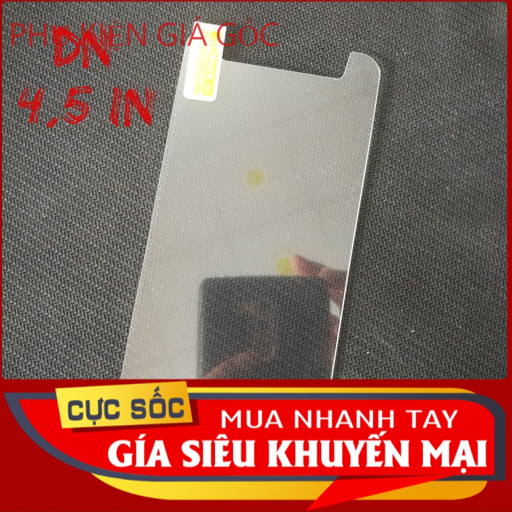 Miếng Dán Cường Lực Đa Năng 4.5 inch Trong Suốt Giá Rẻ