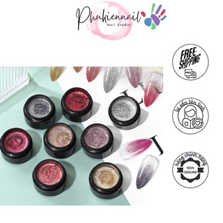 Gel vẽ platimum nhũ siêu sáng vẽ viền