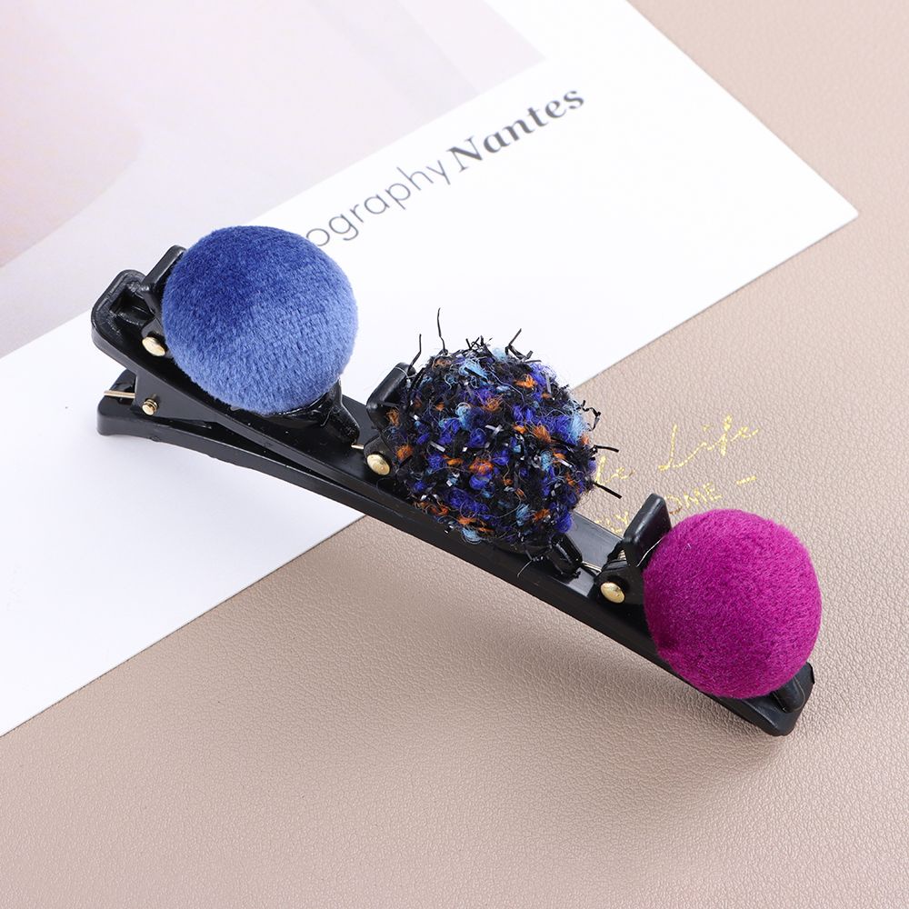 Kẹp tóc thiết kế kiểu bện nhiều màu sắc phong cách retro dành cho nữ XIANSTORE