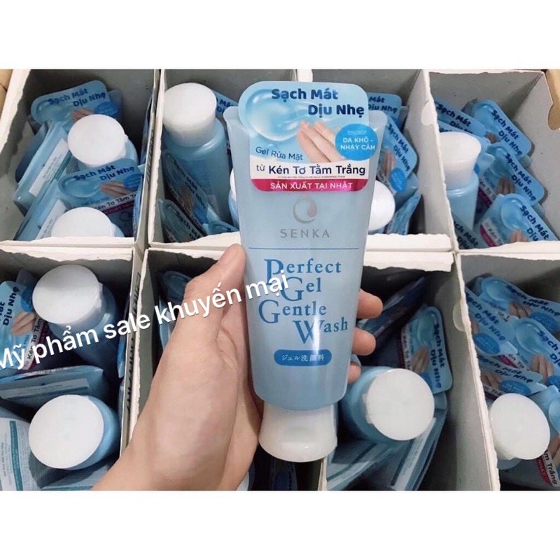 Gel rửa mặt dịu nhẹ dành cho da nhạy cảm Senka Perfect Gel Gentle Wash (100g)_ | BigBuy360 - bigbuy360.vn