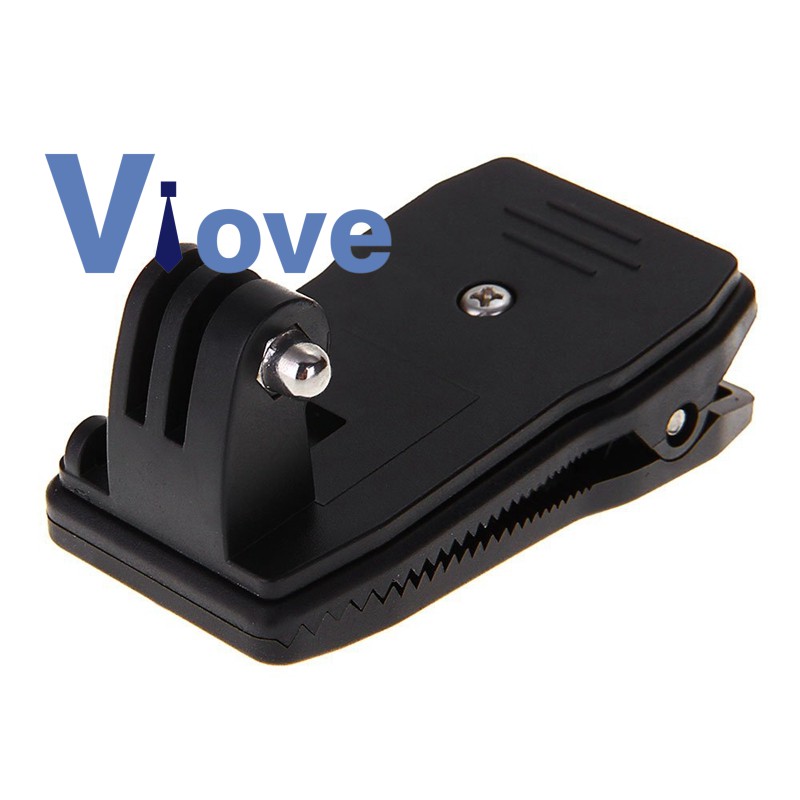 Kẹp giữ máy ảnh GoPro Hero xoay 360 độ gắn ba lô/ nón đa năng