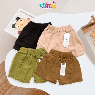 Quần Đùi Cho Bé CHIVU'sKID, Quần Short Bé Trai Bé Gái Chất Kaki Mùa Hè Rẻ Bền Đẹp Cho Bé 8-22kg