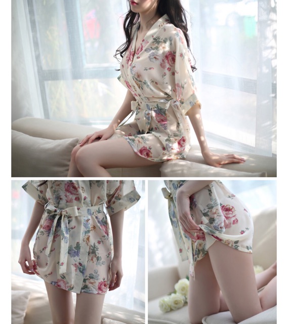 Áo choàng ngủ cổ chữ V quyến rũ AC01 | BigBuy360 - bigbuy360.vn