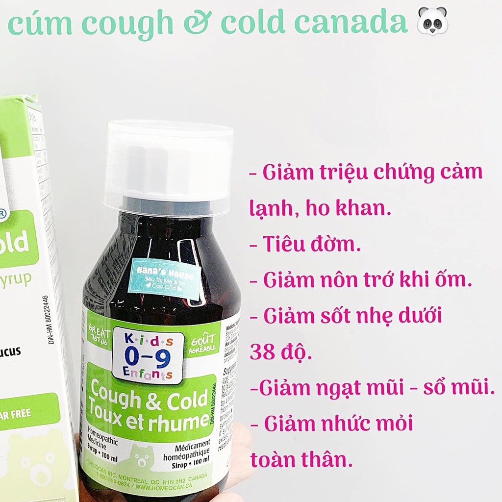 Siro Uống Cough 0 - 9 Cho Bé