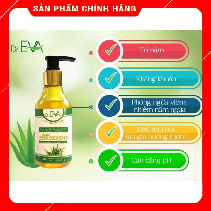 Nước Rửa Phụ Khoa Cao Cấp Dr.EVA dịu nhẹ kháng khuẩn