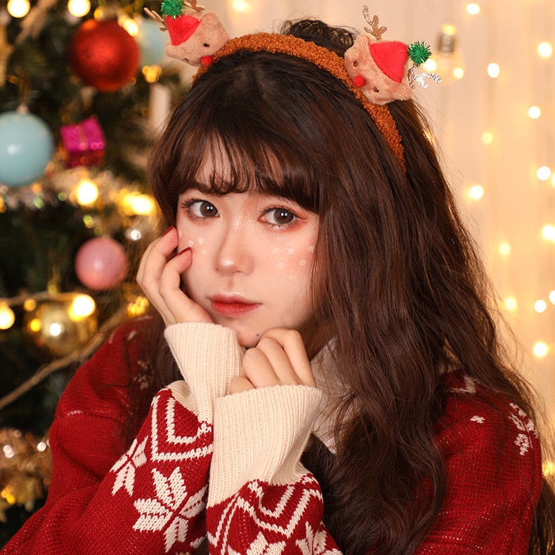 Băng đô tai hươu dễ thương cho nữ