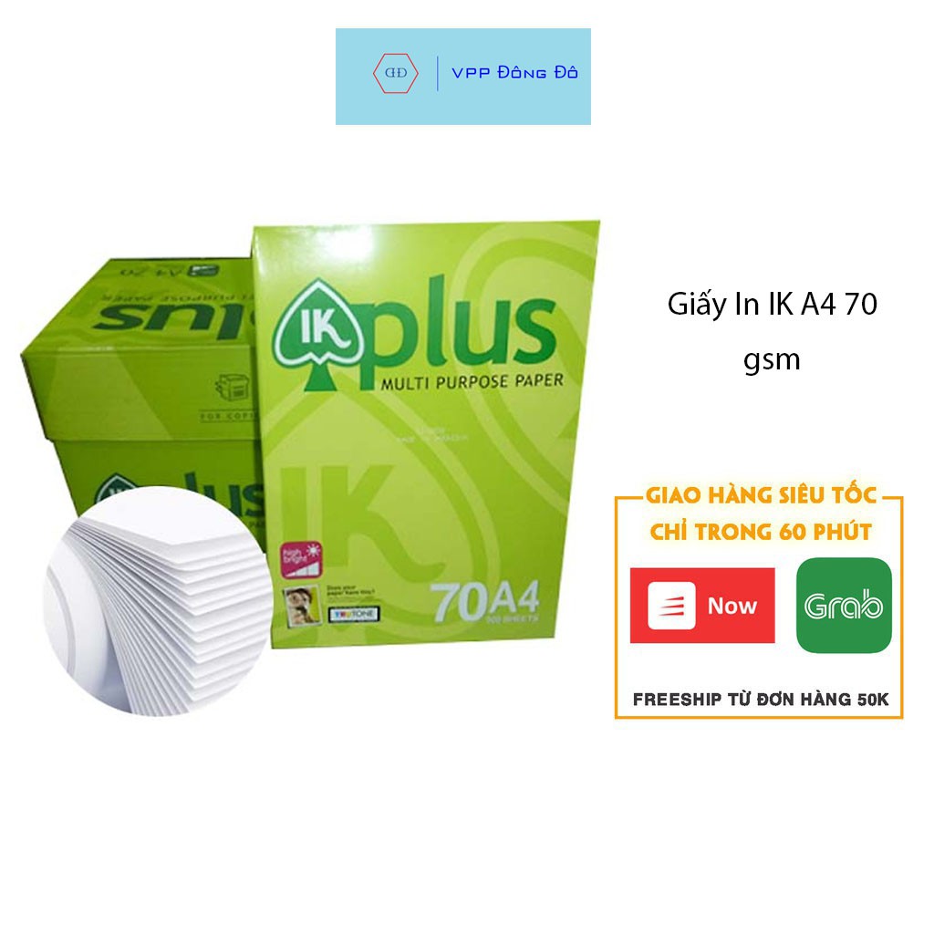Giấy In Ik Plus A4/A5 Định Lượng 70 gsm, Giấy Photo, Giấy vẽ học sinh chất lượng cao