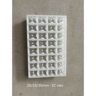 🌻⭐[UY TÍN] 🌻⭐khuôn đúc con kê bê tông, khuôn đúc cục kê bê tông D1, kích thước 20mm-25mm-30mm