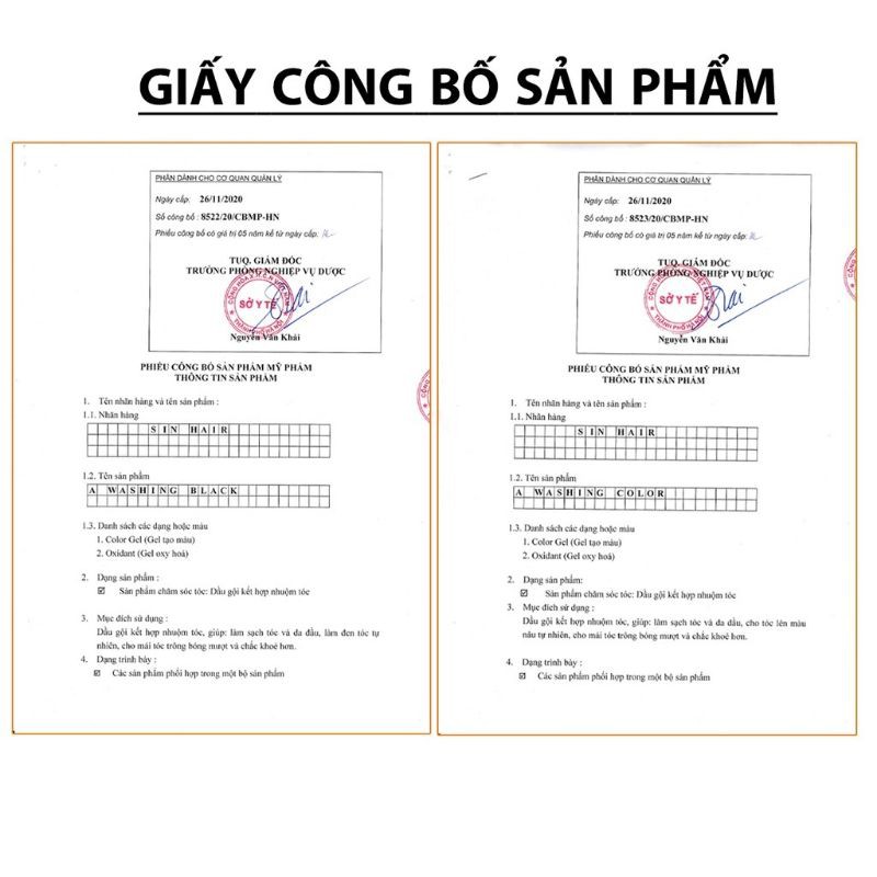 (Cam kết Chính hãng) ❤ Không Chính Hãng Hoàn Tiền 200%❤ Dầu gội phủ bạc Sin hair nhân sâm Nhật Bản - tóc đen nâu đều màu