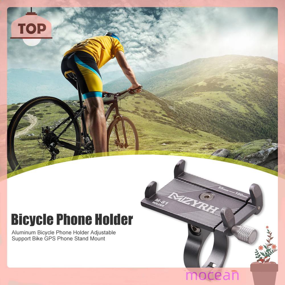 Aluminum Bicycle Phone Holder Adjustable Support Bike GPS Phone Stand Mount