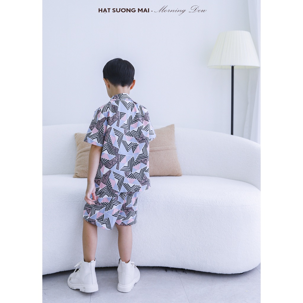 Set vest đùi họa tiết cho bé