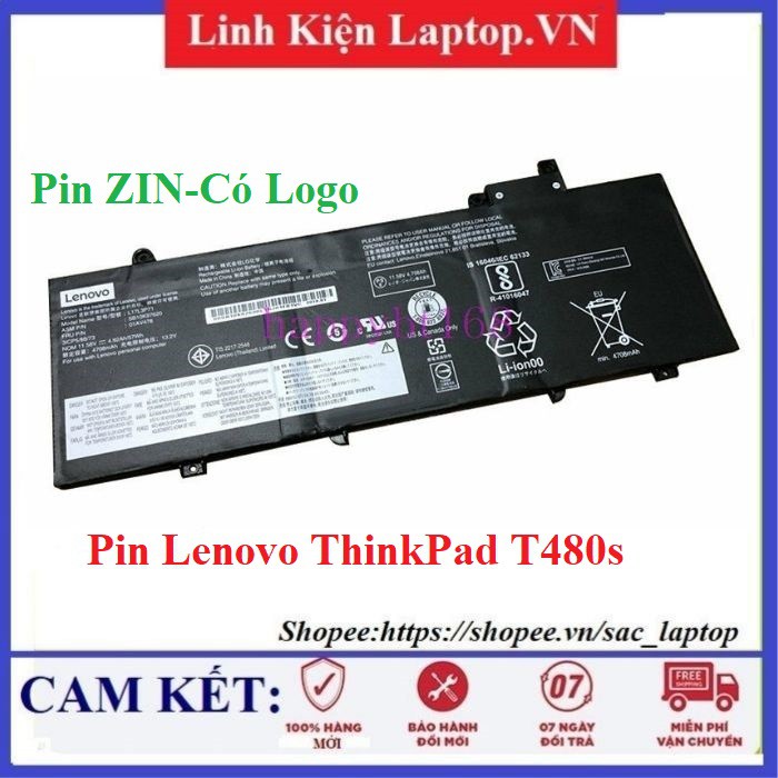 Pin Lenovo ThinkPad T480s L17M3P71 01AV478 L17M3P72 L17L3P71