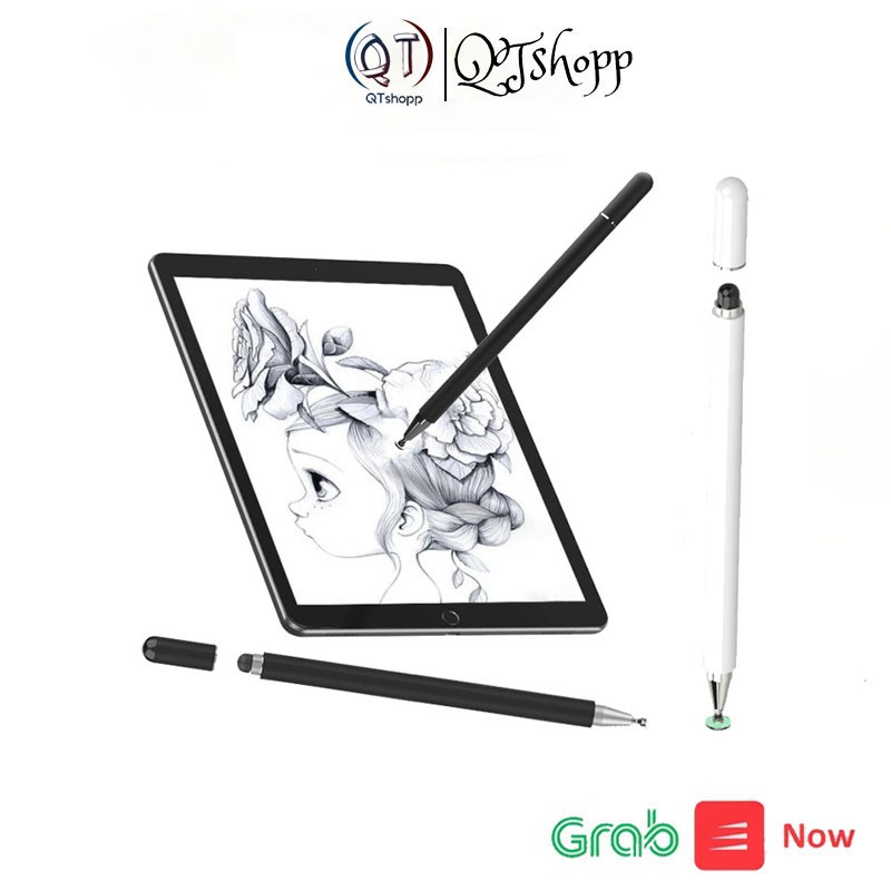 Bút Cảm Ứng Đa Năng 2 Trong 1 Dùng Cho Điện Thoại/ Máy Tính Bảng/ Ipad air 8  QT